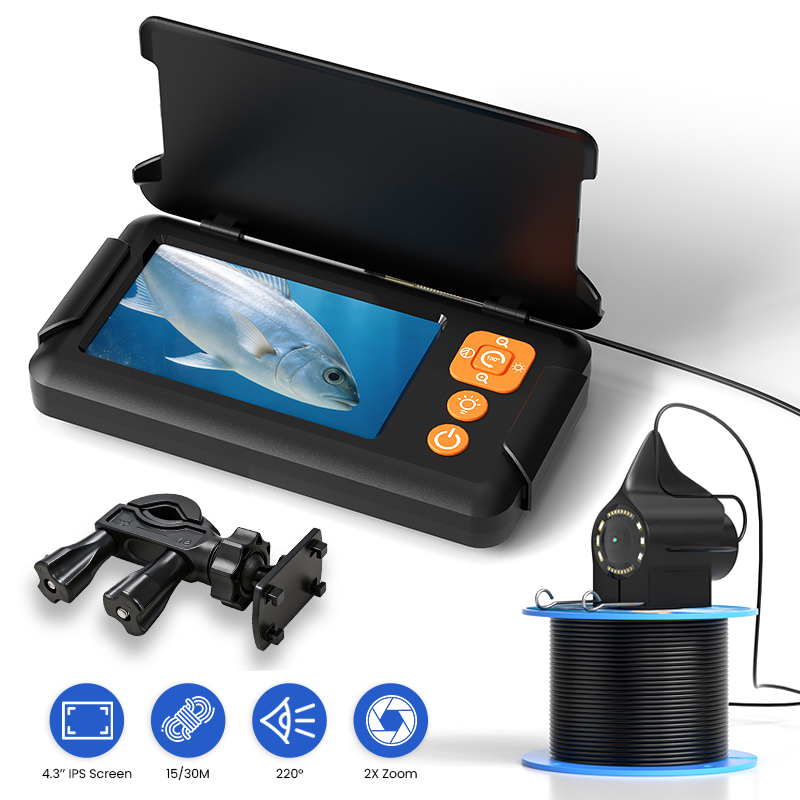 Underwater Fishing Camera - Fishing Camera 4.3’’ Screen 15M/30M Cable