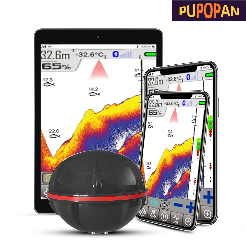 Fishing Equipment In English - PuPoPan Wireless Bluetooth Smart Sonar Fish