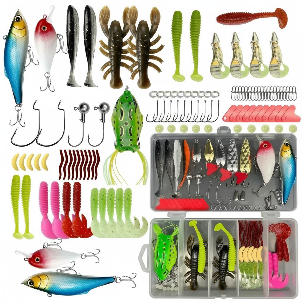 Fishing Equipment And Gear - 133Pcs Premium Fishing Lures Tackle Box
