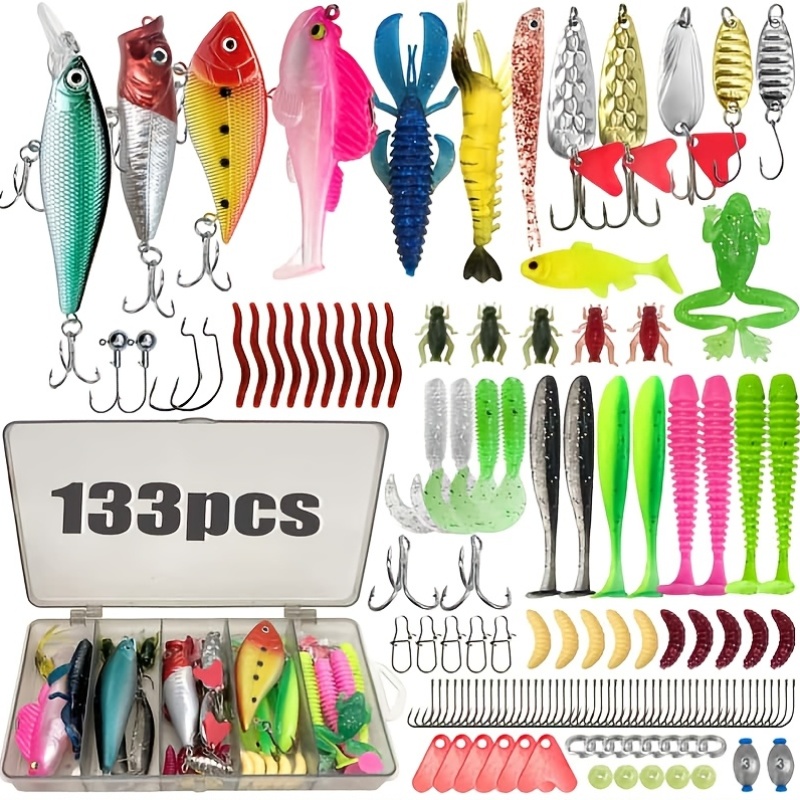 133Pcs Premium Fishing Lures T - đánh giá và giá Fishing Equipment And Gear