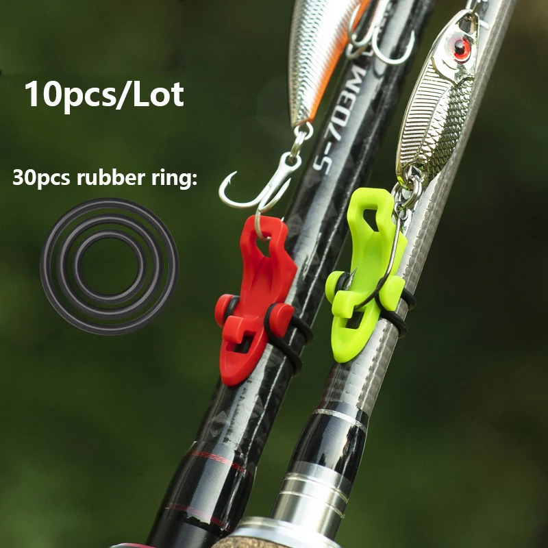 1-10pcs Fishing Rod Pole Hook  - đánh giá và giá Fishing Equipment Basics