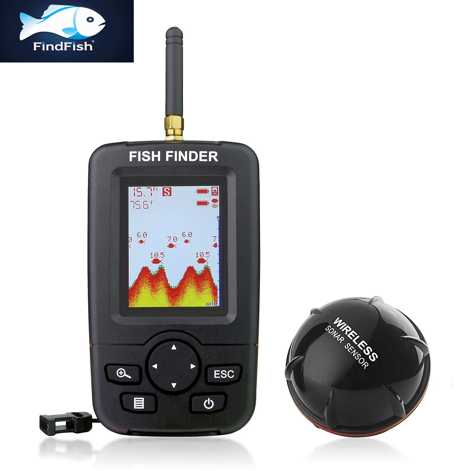 100M Portable Sonar Fish Finde - đánh giá và giá Fishing Equipment In English