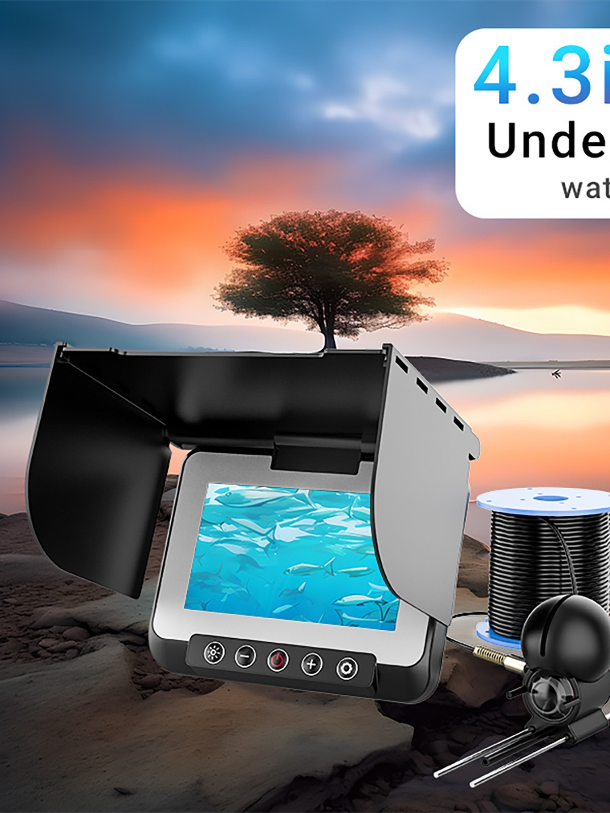 4.3 Inch HD Screen Visual Fish - đánh giá và giá Underwater Fishing Camera